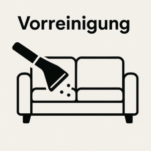 Vorreinigung – Trockenabsaugung Sofa Wien